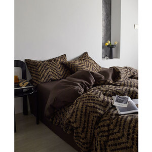Bắc Âu động vật hình học <span class=keywords><strong>Jacquard</strong></span> tất cả các bông <span class=keywords><strong>Comforter</strong></span> thiết lập 11-Piece 1.0M Khả năng chịu nước 300tc Bắc Âu chất lượng - Product Image 3