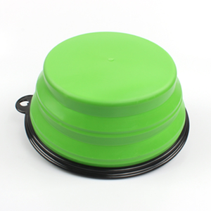 Özel Logo çevre dostu silikon katlanır katlanabilir seyahat köpek kase kanca ile taşınabilir pet köpek besleyici köpek yemekleri - Product Image 3