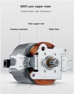 Atacado 2L 3L Home Kitchen Profissional Moedor de Carne e Vegetais Alho Chopper Elétrico Multifunções Processador De Alimentos - Product Image 4