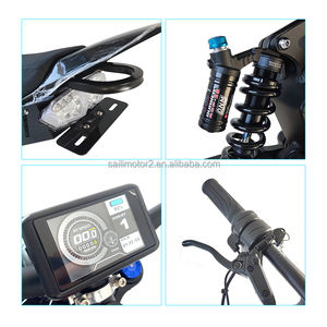 Popular bicicleta de Cross eléctrica Saili SLC20 72V 5000W con comodidad de sillín de motocicleta - Product Image 4