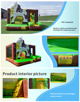 Châteaux de saut de cheval pour enfants Château de rebond gonflable Petit château gonflable Toboggan extérieur