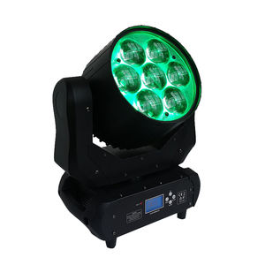 Aura Marc Professional Mini LED Zoom Luz con cabezal móvil 7x40W RGBW Wash Show Iluminación Luces de escenario con manual - Product Image 5