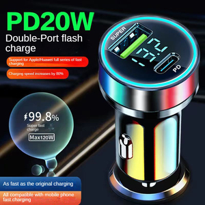 OEM <span class=keywords><strong>USB</strong></span>-Autoladegerät Schnellladung Typ <span class=keywords><strong>C</strong></span> PD 20W für iPhone <span class=keywords><strong>USB</strong></span> 66W 120W LED Digitalanzeige Auto-Handy-Ladegerät - Product Image 2