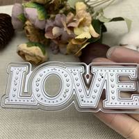 LOVE Fustella per taglio metalli per album fotografici fai da te, scatole regalo, biglietti di auguri in cartoncino, scrapbooking, fustellatura ed embossing