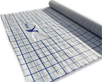 Membrane tissée en rouleau de 1250 mm x 100 m, tissu tissé, membrane anti-humidité
