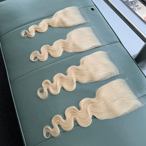 ผมแท้บราซิลแบบเวอร์จิ้น 6x6  พร้อมเชือกผูกผม HD Lace Closure สี 613 แบบลอน Body Wave ขนาด 18 นิ้ว รูปทรงธรรมชาติ ปรับแต่งรูปทรงลอนได้หลากหลายรูปแบบ - Product Image 6