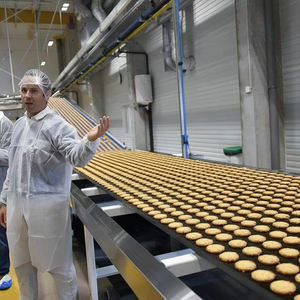 Machine de fabrication de biscuits d'occasion/grande capacité d'occasion/Mouleur rotatif de biscuits Machine de dépôt de biscuits Machine à biscuits - Product Image 1