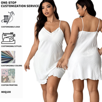 Vêtements de nuit en dentelle grande taille pour femmes, lingerie sexy, style décontracté, vêtements de nuit pour la maison