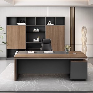 Bán Buôn Giá Thấp Hiện Đại L-Hình Bằng Gỗ Nội Thất Văn Phòng Bàn Bàn Giám Đốc Tổ Chức Thiết Lập Cho Giám Đốc Với Tủ Ngắn - Product Image 2