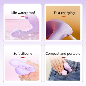 Caldo in Silicone per donne giocattolo per adulti 2 in 1 G massaggiatore Spot clitoride ventosa vibratore indossabile <span class=keywords><strong>Dildo</strong></span> succhiare vibratore giocattoli sessuali per le donne - Product Image 4