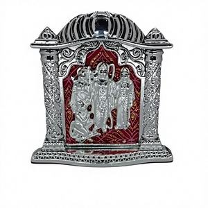 Idole Divine Ram Darbar pour la décoration de la maison et du temple, artisanat en acier inoxydable, art fait main, respectueux de l'environnement, hindou Ram Sita Lakshman - Product Image 1