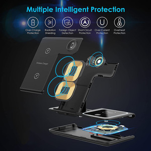 15W 3-Trong 1 Điện Xách Tay Không Dây Xe Hơi Người Giữ Điện Thoại Và Bộ Sạc Máy Tính Để Bàn Receiver Adapter - Product Image 3