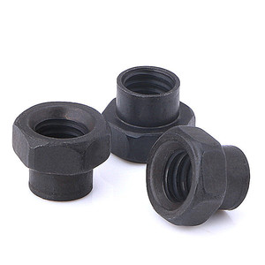 Écrou spécial auto-serrant à tête hexagonale conique, personnalisé, couleur noire, 3 mm - Product Image 2