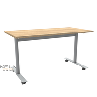 Table d'entraînement pliable en métal avec plateau en mélamine, cadre en aluminium 2026, grande surface, conception flexible pour la maison moderne, le bureau et l'atelier