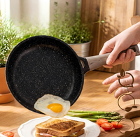 Ensemble de 22 ustensiles de cuisine en aluminium avec revêtement en granit, ensemble de poêles et de casseroles, revêtement antiadhésif