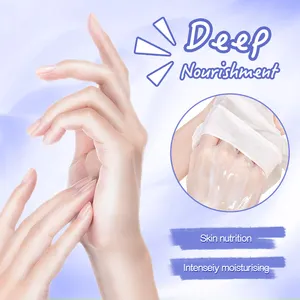 Mascherina organica personalizzata per la cura delle mani guanto infuso al collagene riparazione naturale collagene Peptide nutriente sbiancante maschera idratante