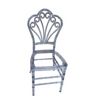 Chaise Chiavari en acrylique transparente avec dossier en treillis diamant, empilable, pour salle à manger, banquet, mariage, hôtel, événement