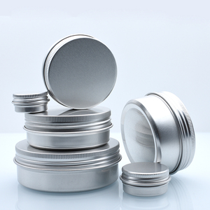 10ml 30ml 50ml 60ml 100ml contenitore di latta tonda in metallo può proteggere il sole barattolo di latta in alluminio barattoli con coperchi crema per la cura della pelle - Product Image 1