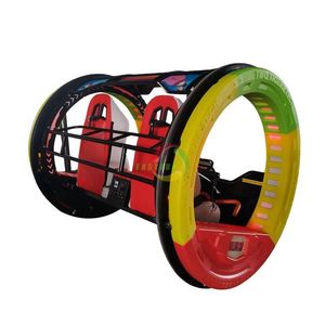 EASYFUN Coche de Juego con Control Remoto de 360 Grados para Dos Jugadores, Parque de Atracciones Interior y Exterior, Coche Giratorio con Rotación de 360 Grados - Product Image 1