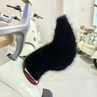 Télécommande vocale à velcro, queue électrique en peluche détachable, décoration arrière de voiture, design animal d'anime japonais