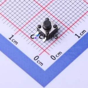 YTS1H0151DBG00 Tactile Switch SMD Switch Single Pole Single Throw Round Button 1.6N Vertical Mount - Product Image 1