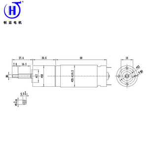 มอเตอร์ไฟฟ้าเฮงเจีย 2868 มินิมอเตอร์ดีซี 3V-36V 1000-60000 รอบต่อนาที แรงบิด 10 กรัม-500 กรัม สำหรับใช้ในเครื่องใช้ไฟฟ้าภายในบ้าน - Product Image 2