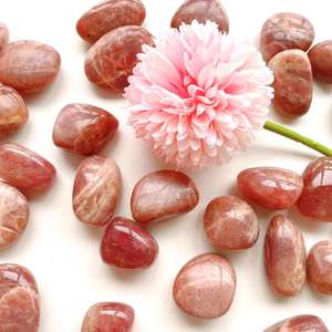 Vente chaude Pierres roulées de sunstone dorée naturelle de haute qualité pour la guérison par les cristaux et l'équilibrage énergétique - Product Image 3