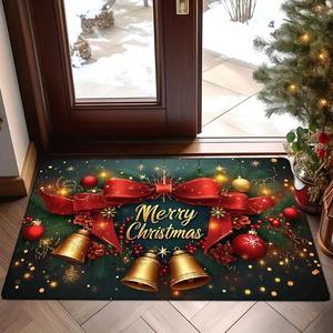 Tapete Navideño Rectangular para Interiores, de Fibra de Poliéster, con Patrón Tradicional, Decoración Navideña de Alta Calidad - Product Image 2