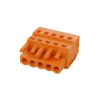 5,0 5,08mm PA66 Conector de bloque de terminales de resorte Gris MCS Cable a cable Conector de bloque de terminales de plástico hembra sin tornillos