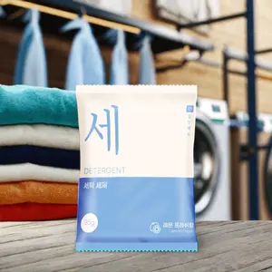 Precio de fábrica, la mejor calidad, 35g, detergente en polvo ecológico, nuevo diseño, eliminación de manchas, jabón en polvo, venta al por mayor de Corea