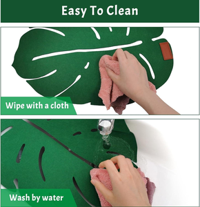 Polyester Felt Eco-Friendly Reusable <b>Table</b> <b>Coaster</b> Mat 5mm/3mm Thickness Modern Design for Home & Hotel Use Customizable Size - Product Image 4