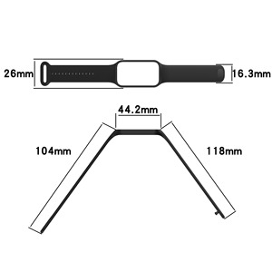 Correa de Reloj Inteligente BEEFLYPOWER, Elástica, Transpirable, de Silicona, con Cierre Expandible para Redmi <span class=keywords><strong>Band</strong></span> <span class=keywords><strong>2</strong></span>, <span class=keywords><strong>Mi</strong></span> <span class=keywords><strong>Band</strong></span> 8 Active - Product Image 3