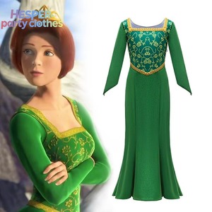 HESPER Nouvelle Robe de Cosplay du Film d'Animation Shrek pour la Princesse Fiona, Costume d'Halloween avec Cape, pour Adultes, Célébration de Noël - Product Image 1