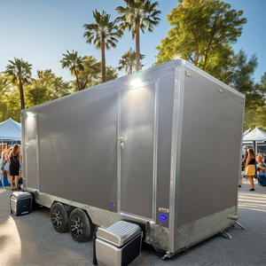 Remorque de <span class=keywords><strong>toilettes</strong></span> <span class=keywords><strong>publiques</strong></span> modernes portables automatiques autonettoyantes quantité minimale de commande panneau sandwich pour les salles de bains de camping en plein air - Product Image 3