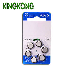공장 가격 아연 공기 보청기 배터리 A10 A13 A312 <span class=keywords><strong>A675</strong></span> - Product Image 1