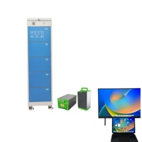 Gabinete de Intercambio de Baterías ESINO, Impermeable e Ignífugo, con Carga PD y QC4.0/QC3.0, Protección Inteligente BMS para Bicicletas Eléctricas