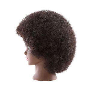 Tête d'entraînement <span class=keywords><strong>coiffure</strong></span> africaine perruque tête <span class=keywords><strong>modèle</strong></span> cheveux bouclés <span class=keywords><strong>modèle</strong></span> salon <span class=keywords><strong>de</strong></span> <span class=keywords><strong>coiffure</strong></span> enseignement affichage - Product Image 3
