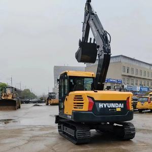 Mini-excavatrice sur chenilles Hyundai HX80 d'occasion de haute qualité avec moteur, boîte de vitesses, cabine agréable, 8T, vente d'occasion - Product Image 1