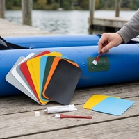 Kit de réparation pour kayak gonflable en PVC, adhésif 30 ml + 3 patchs