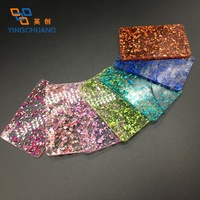 Feuille acrylique PMMA à paillettes holographiques argentées, dorées, roses, scintillantes, épaisse, 1/8'' (3 mm, 4 mm, 5 mm), pour découpe laser