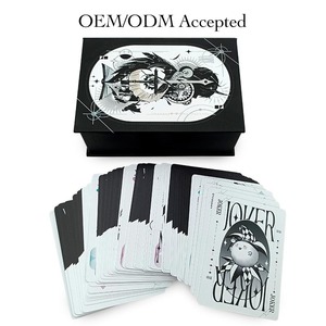 Прочные экологичные пластиковые игральные карты с закругленными углами, премиум-качество, с индивидуальной печатью для персонализированных узоров и игр - Product Image 1