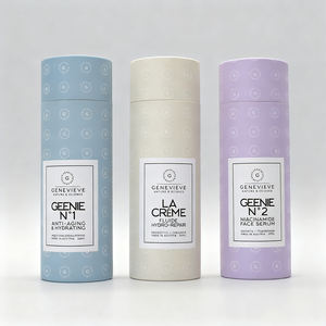 कस्टम लोगो बायोडिग्रेडेबल राउंड सिलेंडर कार्डबोर्ड पैकेजिंग बॉक्स अंडरवियर कपड़े तौलिए टी-शर्ट कोट ट्यूब - Product Image 4