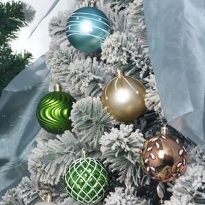 Meichaunghui sang trọng giáng sinh nhựa bóng 8 cm màu đỏ với UV in ấn kỹ thuật biểu tượng tùy chỉnh hộp cho trang trí trang trí - Product Image 5