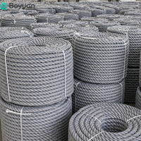Corde marine en polypropylène à 3 brins haute résistance, corde d'amarrage en PP/PE/nylon, ficelle torsadée, cordes d'emballage pour filets de pêche au crabe