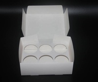 Design personnalisable, porte-gâteau/cupcake boîte de 6 avec insertion