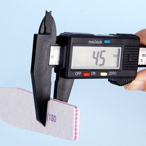 Lima de uñas de papel de lija de doble cara 100/180 granos, herramientas de manicura para dar forma y suavizar uñas naturales y acrílicas - Product Image 4
