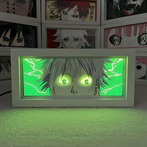 Boîte à ombres chic en papier 3D, lampe de <span class=keywords><strong>nuit</strong></span> LED à 16 couleurs changeantes avec télécommande pour chambre à coucher, salon, <span class=keywords><strong>d</strong></span>écoration de la maison - Product Image 2