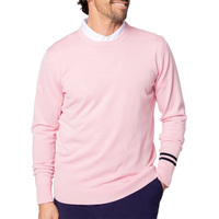 Vente en gros de pulls personnalisés en coton doux pour hommes, respirants, fins et légers, pour l'automne et l'hiver, style preppy, col rond, haut de gamme