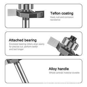 Altin Tráng Bóng T-Cutter Router Bit Tùy Chỉnh OEM Chế Biến Gỗ Phay Cutter khía Cutter Bit - Product Image 2