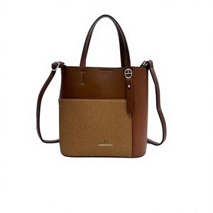 Bolso Tote de Gran Capacidad para Mujer, Bolso de Hombro y Axila, Nueva Moda, Textura de Cuero PU, para Mujer - Product Image 1